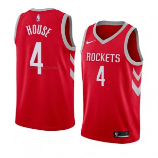 Maglia Houston Rockets Danuel House NO 4 Icon 2018 Rosso