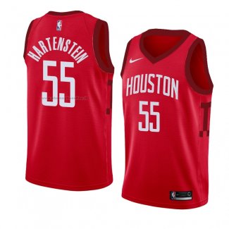 Maglia Houston Rockets Isaiah Hartenstein NO 55 Earned 2018-19 Rosso