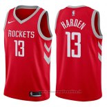Maglia Houston Rockets James Harden NO 13 2017-18 Rosso