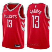 Maglia Houston Rockets James Harden NO 13 2017-18 Rosso
