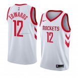 Maglia Houston Rockets Vincent Edwards NO 12 Association 2018 Bianco