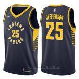 Maglia Indiana Pacers Al Jefferson NO 25 Icon 2017-18 Blu