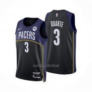 Maglia Indiana Pacers Chris Duarte #3 Citta 2022-23 Blu