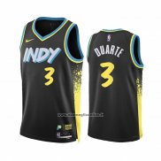 Maglia Indiana Pacers Chris Duarte #3 Citta 2023-24 Nero