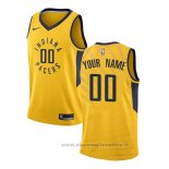 Maglia Indiana Pacers Personalizzate Statement 2017-18 Giallo