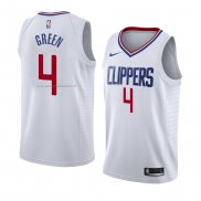 Maglia Los Angeles Clippers Jamychal Green NO 4 Association 2018 Bianco