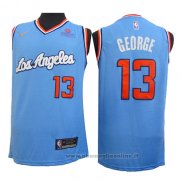 Maglia Los Angeles Clippers Paul George NO 13 2019-20 Blu