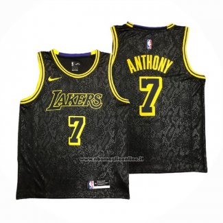 Maglia Los Angeles Lakers Carmelo Anthony #7 Black Mamba Nero