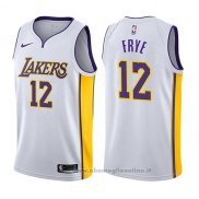 Maglia Los Angeles Lakers Channing Frye NO 12 Association 2017-18 Bianco
