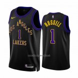 Maglia Los Angeles Lakers D'angelo Russell #1 Citta 2023-24 Nero