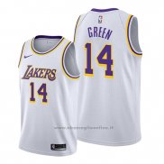 Maglia Los Angeles Lakers Danny Green NO 14 Association Bianco