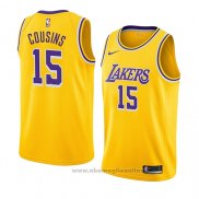 Maglia Los Angeles Lakers Demarcus Cousins NO 15 Icon 2019-20 Giallo