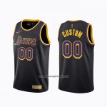 Maglia Los Angeles Lakers Personalizzate Earned 2020-21 Nero