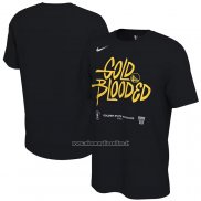 Maglia Manica Corta Golden State Warriors 2023 NBA Playoffs Mantra Nero