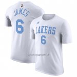 Maglia Manica Corta Los Angeles Lakers LeBron James Classic 2022-23 Bianco