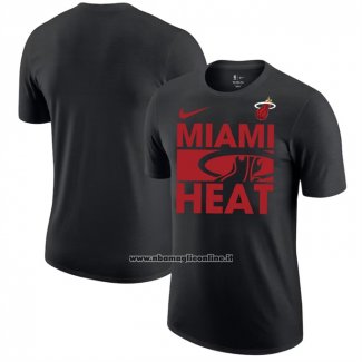 Maglia Manica Corta Miami Heat Nero