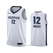 Maglia Memphis Grizzlies Ja Morant NO 12 Association 2019-20 Bianco