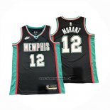 Maglia Memphis Grizzlies Ja Morant No 12 Classic 2025-26 Nero