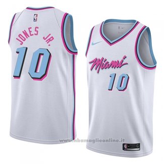 Maglia Miami Heat Derrick Jones Jr. NO 10 Statement 2018 Rosso