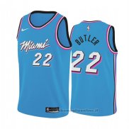 Maglia Miami Heat Jimmy Butler NO 22 Earned 2019 Blu