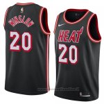 Maglia Miami Heat Justise Winslow NO 20 Classic 2018 Nero