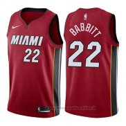 Maglia Miami Heat Luke Babbitt NO 22 Statement 2017-18 Rosso