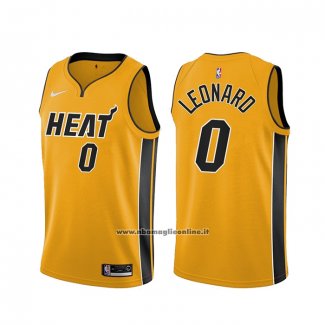 Maglia Miami Heat Meyers Leonard #0 Earned 2020-21 Or