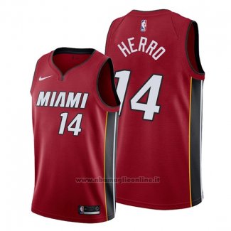 Maglia Miami Heat Tyler Herro NO 14 Statement 2019-20 Rosso