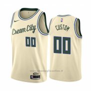 Maglia Milwaukee Bucks Personalizzate Citta Crema