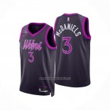 Maglia Minnesota Timberwolves Jaden Mcdaniels No 3 Citta 2025-26 Nero