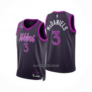 Maglia Minnesota Timberwolves Jaden Mcdaniels No 3 Citta 2025-26 Nero