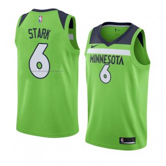 Maglia Minnesota Timberwolves Jonathan Stark NO 6 Statement 2018 Verde