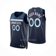 Maglia Minnesota Timberwolves Personalizzate Icon 2024-25 Blu
