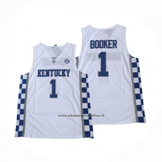 Maglia NCAA Kentucky Wildcat Devin Booker 2025 Bianco