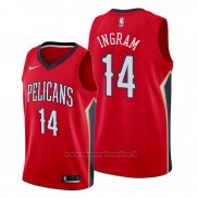 Maglia New Orleans Pelicans Brandon Ingram NO 14 Statement Rosso