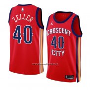 Maglia New Orleans Pelicans Cody Zeller #40 Statement 2023-24 Rosso