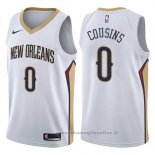 Maglia New Orleans Pelicans Demarcus Cousins NO 0 Association 2017-18 Bianco