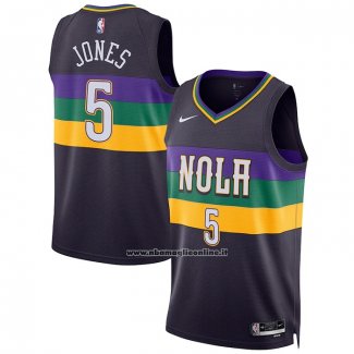 Maglia New Orleans Pelicans Herbert Jones #5 Citta 2022-23 Viola