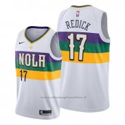 Maglia New Orleans Pelicans J.j. Redick NO 17 Citta Bianco