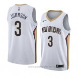 Maglia New Orleans Pelicans Stanley Johnson NO 3 Association 2018 Bianco