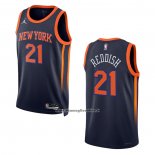 Maglia New York Knicks Cam Reddish #21 Statement 2022-23 Nero