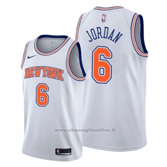 Maglia New York Knicks Deandre Jordan NO 6 Statement Bianco