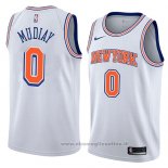 Maglia New York Knicks Emmanuel Mudiay NO 0 Statement 2018 Bianco