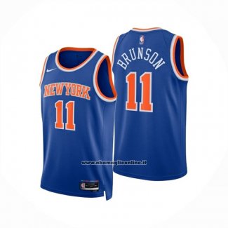 Maglia New York Knicks Jalen Brunson No 11 Icon 2024-25 Blu