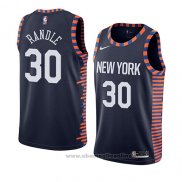 Maglia New York Knicks Julius Randle NO 30 Citta 2019 Blu