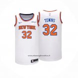 Maglia New York Knicks Karl-Anthony Towns #32 Association 2024-25 Bianco