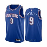 Maglia New York Knicks Rj Barrett NO 9 Statement 2019-20 Blu