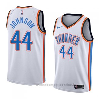 Maglia Oklahoma City Thunder Dakari Johnson NO 44 Association 2018 Bianco