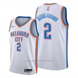 Maglia Oklahoma City Thunder Shai Gilgeous-Alexander NO 2 Association Bianco