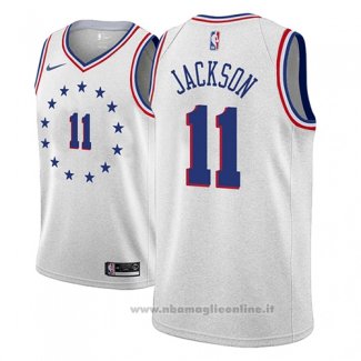 Maglia Philadelphia 76ers Demetrius Jackson NO 11 Earned 2018-19 Grigio